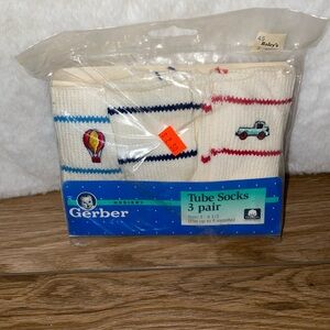 Vintage Gerber Baby Tube Socks NOS NEW